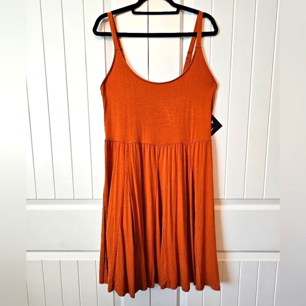 Elegant Orange Summer Dress